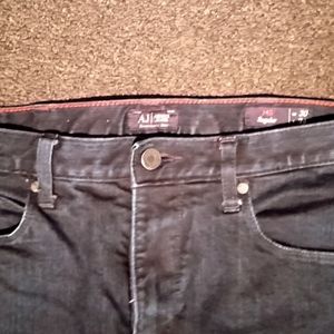 Emporio Armani jeans, J45, 30W x 34L, dark wash, straight leg, low rise